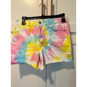 Judy Blue High rise multicolor tie dye neon stretch women’s jean small